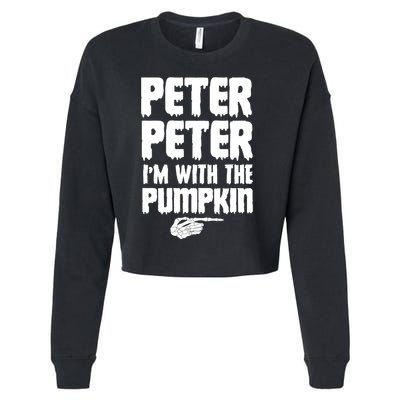 Halloween Peter Peter IM With The Pumpkin Cropped Pullover Crew
