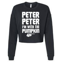 Halloween Peter Peter IM With The Pumpkin Cropped Pullover Crew