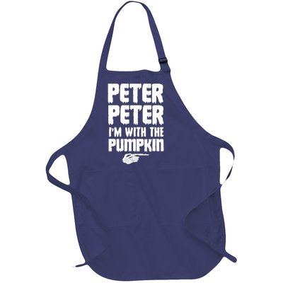 Halloween Peter Peter IM With The Pumpkin Full-Length Apron With Pockets