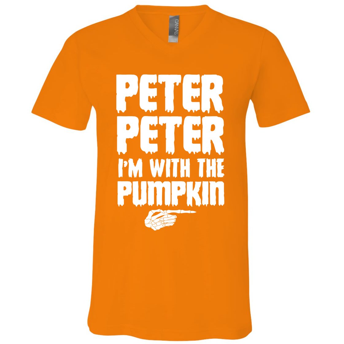 Halloween Peter Peter IM With The Pumpkin V-Neck T-Shirt