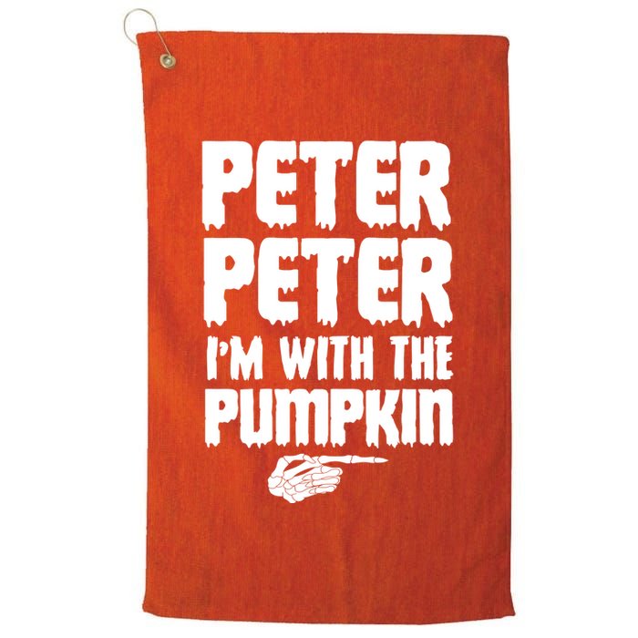 Halloween Peter Peter IM With The Pumpkin Golf Towel