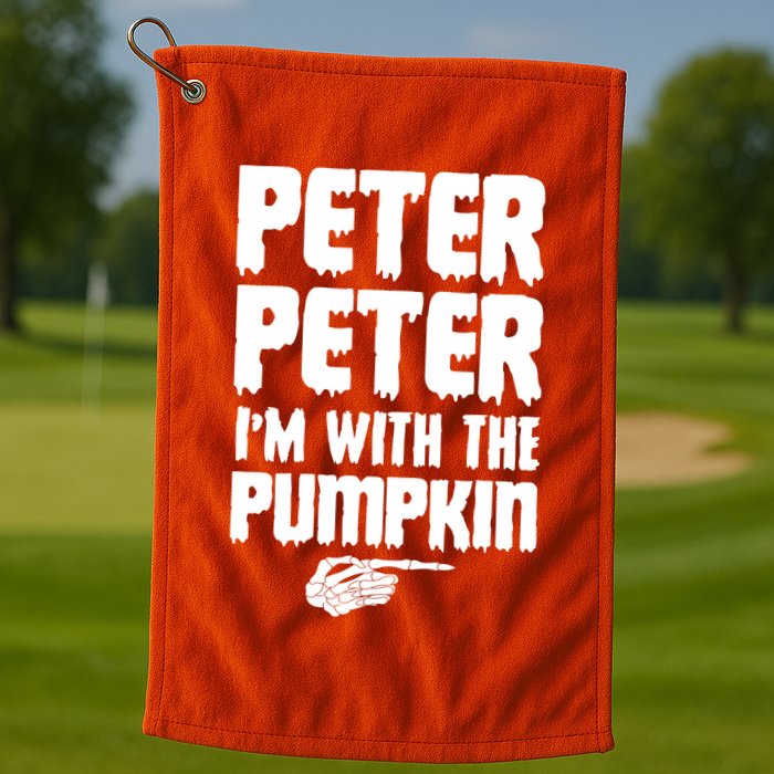 Halloween Peter Peter IM With The Pumpkin Golf Towel