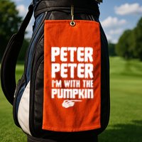 Halloween Peter Peter IM With The Pumpkin Golf Towel