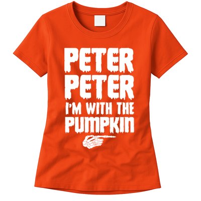 Halloween Peter Peter IM With The Pumpkin Womens T-Shirt