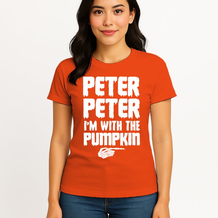 Halloween Peter Peter IM With The Pumpkin Womens T-Shirt