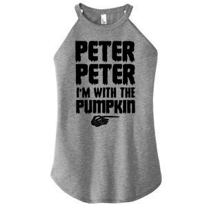 Halloween Peter Peter IM With The Pumpkin Women’s Perfect Tri Rocker Tank