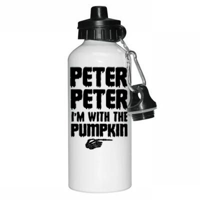 Halloween Peter Peter IM With The Pumpkin Aluminum Water Bottle 