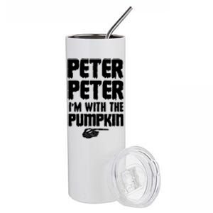 Halloween Peter Peter IM With The Pumpkin Stainless Steel Tumbler