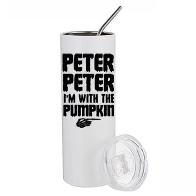 Halloween Peter Peter IM With The Pumpkin Stainless Steel Tumbler