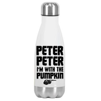 Halloween Peter Peter IM With The Pumpkin Stainless Steel Insulated Water Bottle