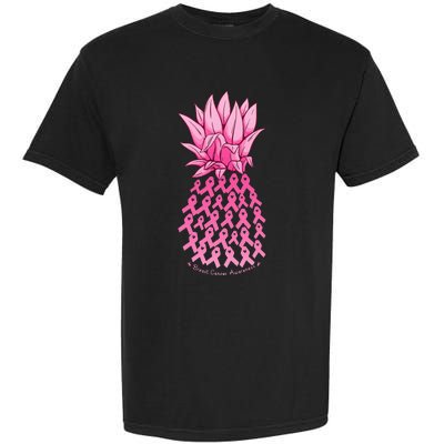 Hawaiian Pineapple & Pink Ribbon Breast Cancer Awareness Day Garment-Dyed Heavyweight T-Shirt