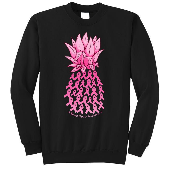 Hawaiian Pineapple & Pink Ribbon Breast Cancer Awareness Day Sweatshirt