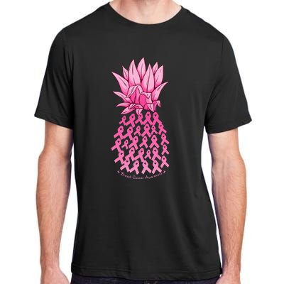 Hawaiian Pineapple & Pink Ribbon Breast Cancer Awareness Day Adult ChromaSoft Performance T-Shirt