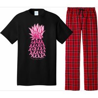 Hawaiian Pineapple & Pink Ribbon Breast Cancer Awareness Day Pajama Set