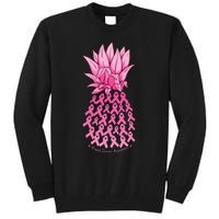 Hawaiian Pineapple & Pink Ribbon Breast Cancer Awareness Day Tall Sweatshirt