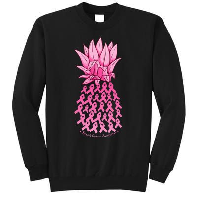 Hawaiian Pineapple & Pink Ribbon Breast Cancer Awareness Day Tall Sweatshirt