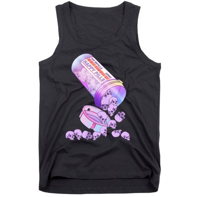 Happy Pills Pastel Goth Kawaii Yami Skull Otaku Tank Top