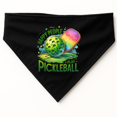 Happy People Play Pickleball USA-Made Doggie Bandana