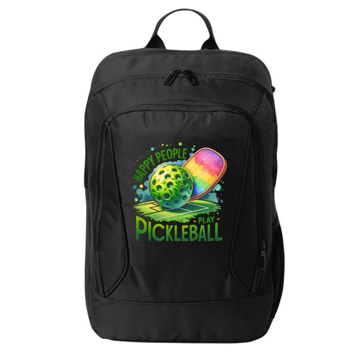 Happy People Play Pickleball City Backpack