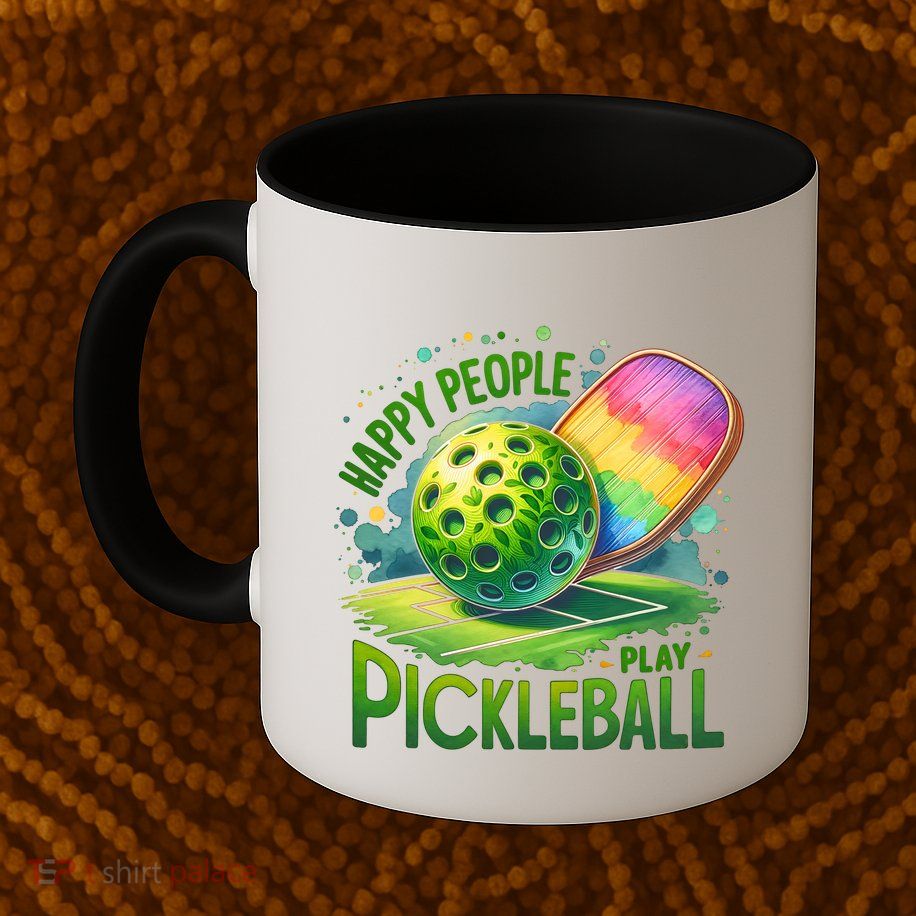 Happy People Play Pickleball Mug