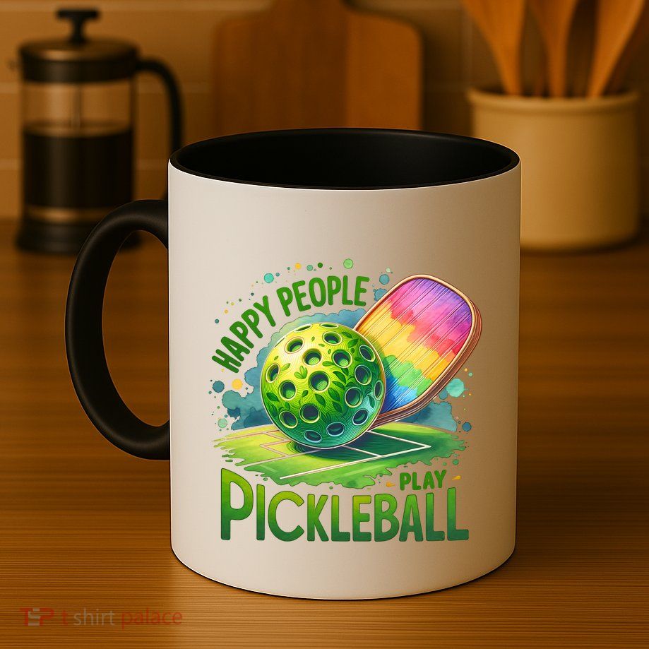Happy People Play Pickleball Mug