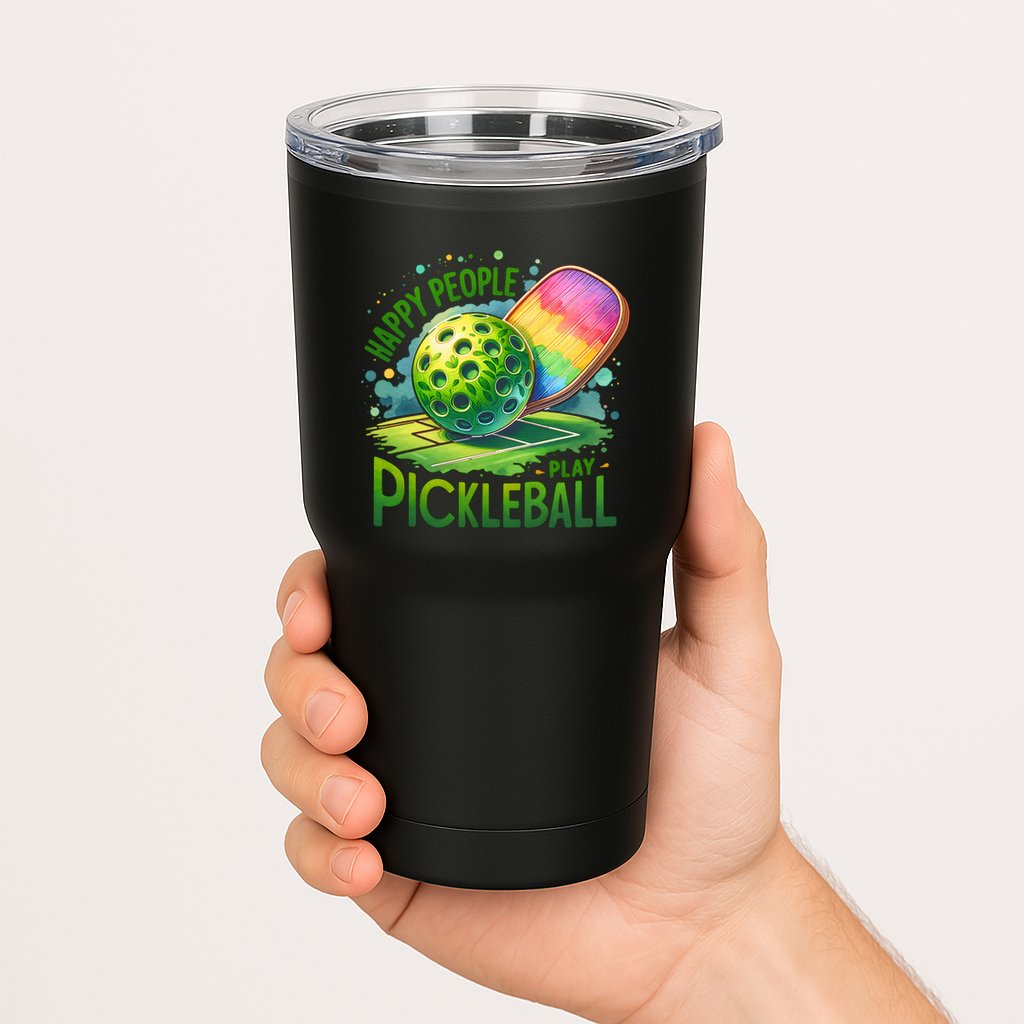 Happy People Play Pickleball Tumbler