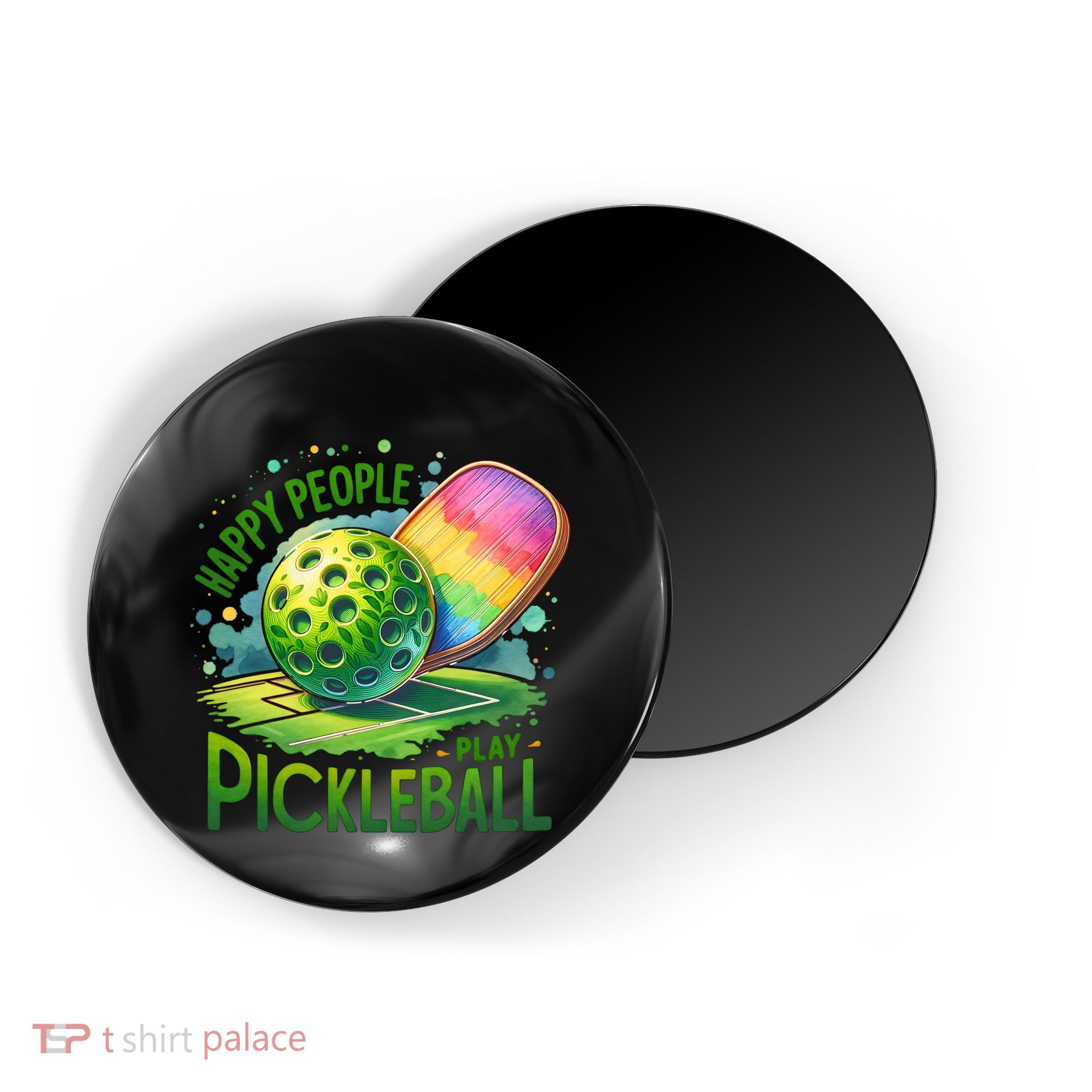 Happy People Play Pickleball Magnet