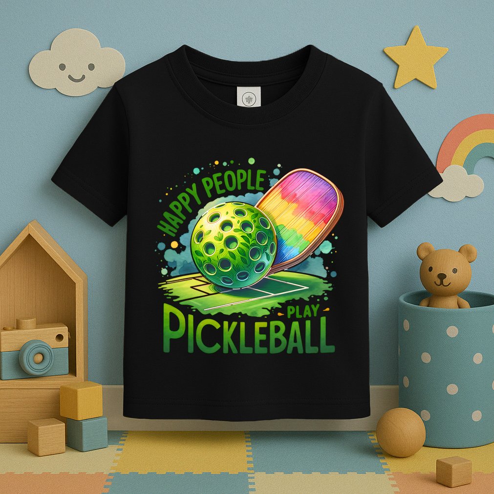 Happy People Play Pickleball Toddler T-Shirt