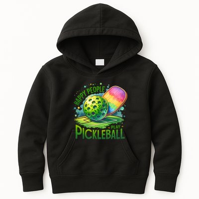 Happy People Play Pickleball Kids Hoodie