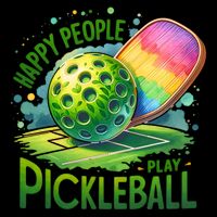 Happy People Play Pickleball Wool Snapback Cap
