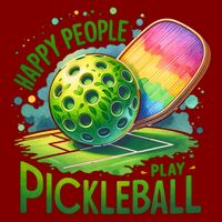 Happy People Play Pickleball Mesh Reversible Basketball Jersey Tank
