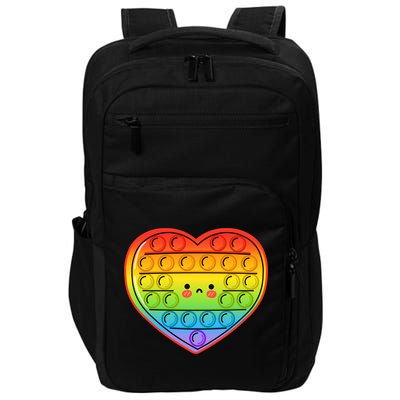 Heart Push Pop It Fidget Toy Valentine’s Day Gift Impact Tech Backpack