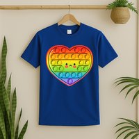 Heart Push Pop It Fidget Toy Valentine’s Day Gift T-Shirt