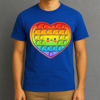 Heart Push Pop It Fidget Toy Valentine’s Day Gift T-Shirt