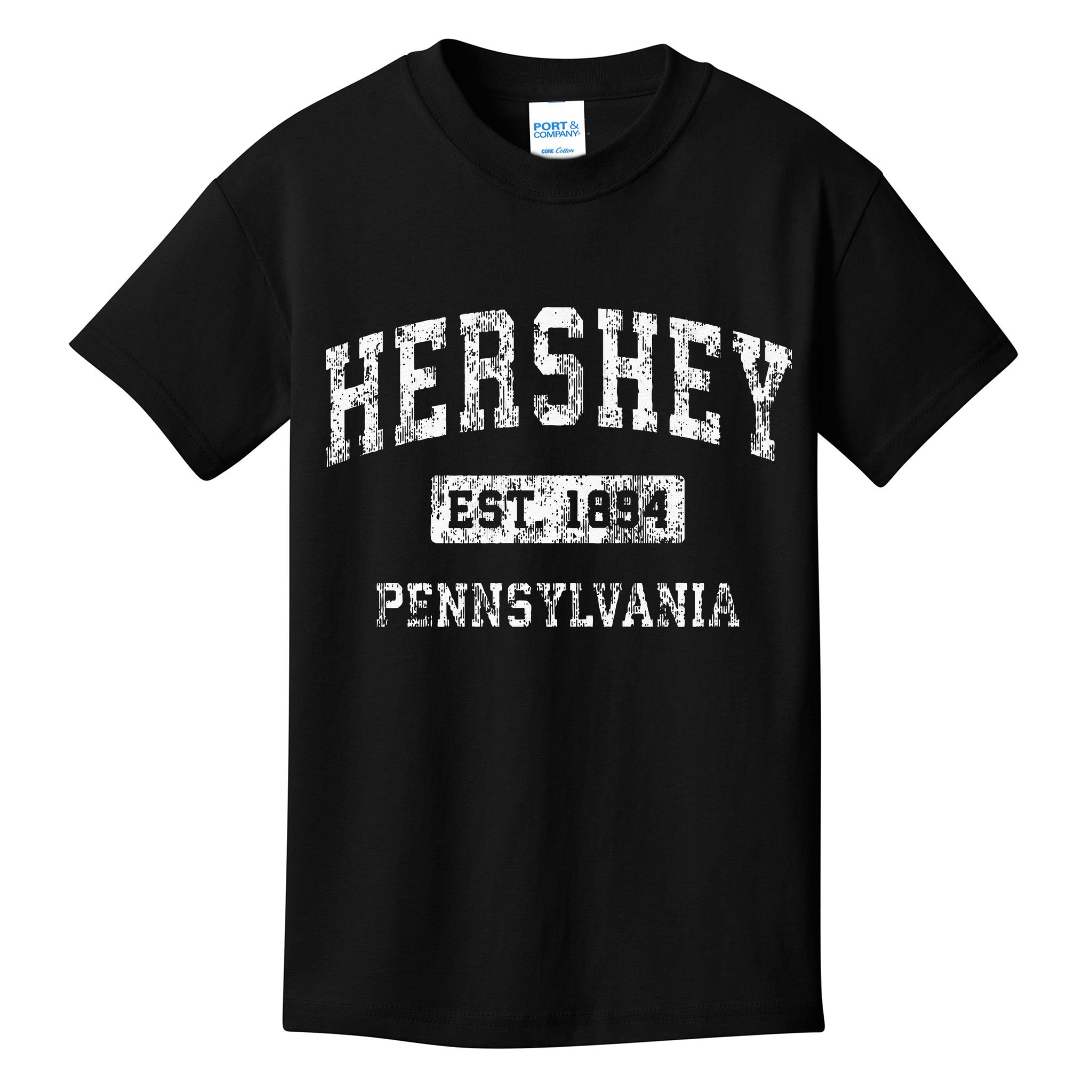 Hershey Pennsylvania PA Vintage Established Sports Design Kids T-Shirt