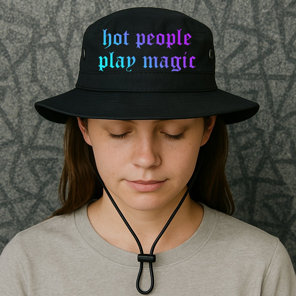 Hot People Play Magic Funny Quote Bucket Hat