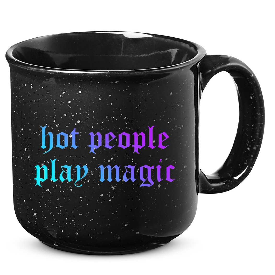 Hot People Play Magic Funny Quote 15oz Campfire Ceramic Mug