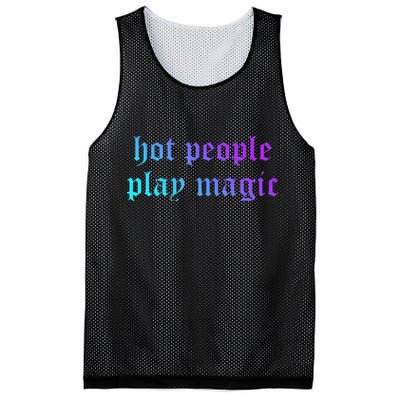 Hot People Play Magic Funny Quote Mesh Reversible Basketball Jersey Tank