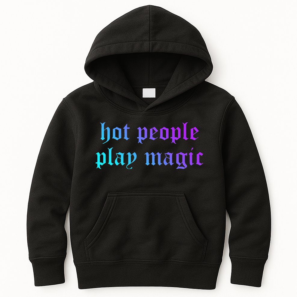 Hot People Play Magic Funny Quote Kids Hoodie