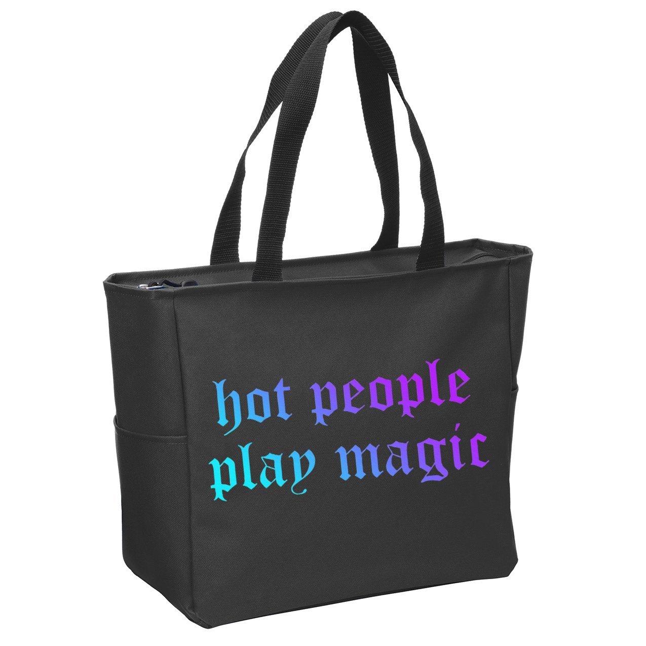 Hot People Play Magic Funny Quote Zip Tote Bag