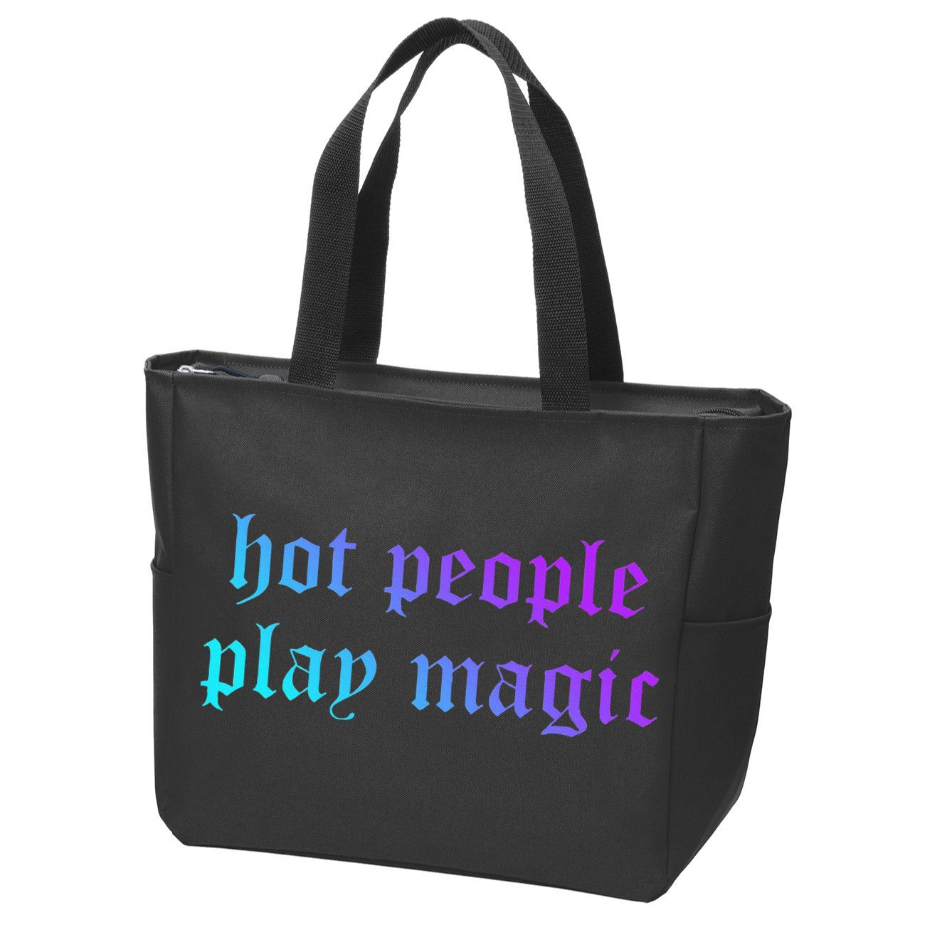 Hot People Play Magic Funny Quote Zip Tote Bag