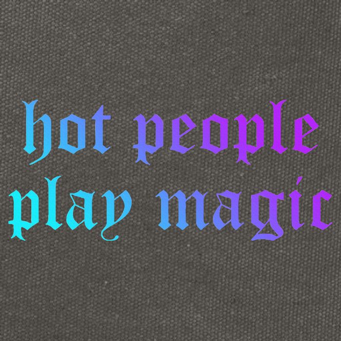 Hot People Play Magic Funny Quote Cotton Canvas Backpack
