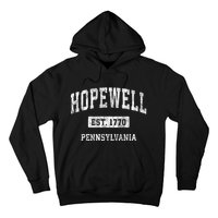 Hopewell Pennsylvania Pa Vintage Sports Established Hoodie