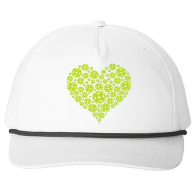 Heart Professional Pickleball Game Players Pickleball Snapback Five-Panel Rope Hat