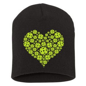 Heart Professional Pickleball Game Players Pickleball Short Acrylic Beanie