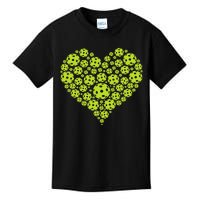 Heart Professional Pickleball Game Players Pickleball Kids T-Shirt