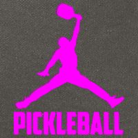 Hot Pink Pickleball Sports Logo Cotton Canvas Backpack