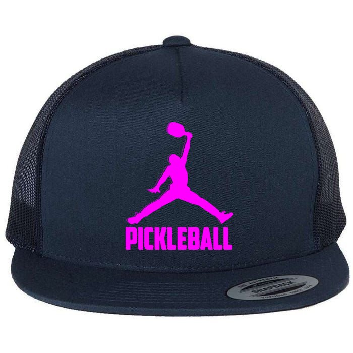 Hot Pink Pickleball Sports Logo Flatbill Hat