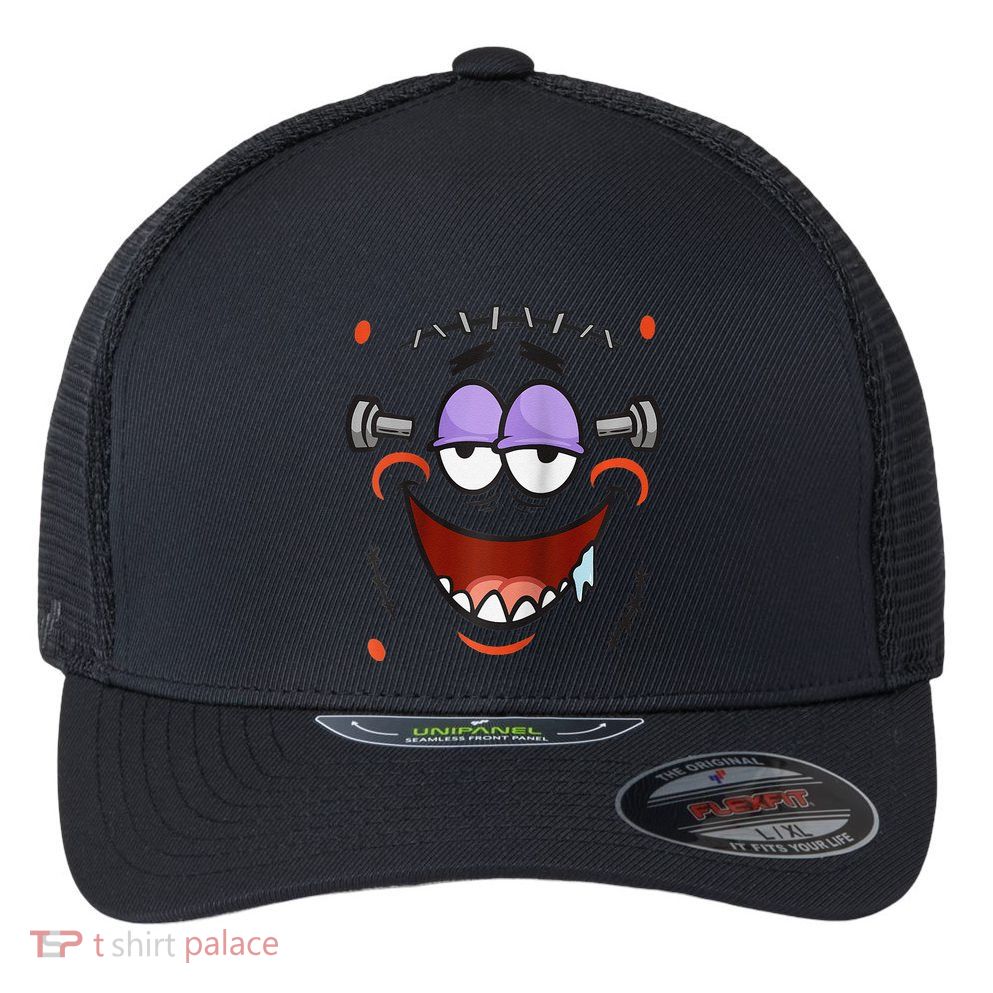 Halloween Play Patrick Star Raglan Flexfit Unipanel Trucker Cap