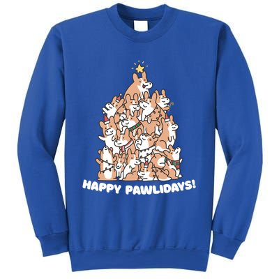 Happy Pawlidays Paw Dog Tree Great Gift Sweatshirt